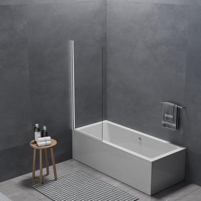 China Single Piece Glass Bathtub Screen Shower Cabin with Tempered Glass Hinges Accessory for sale