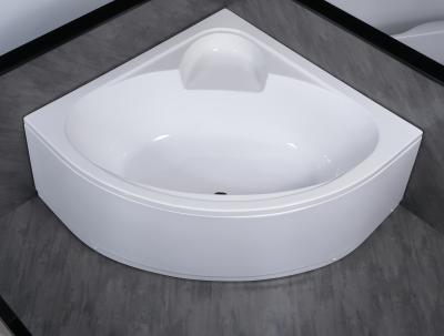 China Simple Built in Corner Acrylic Bathtubs with Flexible Front Panel and Hand Control for sale