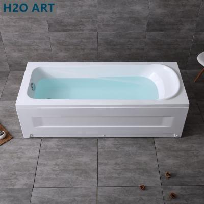 China Leg Tubs Structure Simple Acrylic Bathtubs with Separated Panels and Disassembled Skirt for sale