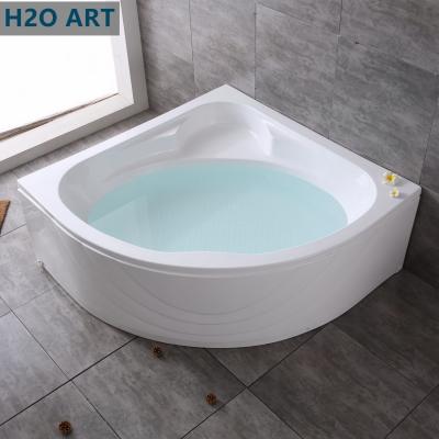 Chine Une baignoire à coin en acrylique avec des jambes à jupe en panneau démonté à vendre