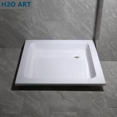 China Under Tile Bath Single Color Acrylic Shower Tray with 50mm Diameter Waste Hole at Prices for sale