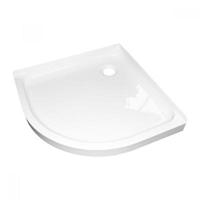 China Single Color Roud Acrylic Shower Tray with Topmount Installation and Drainage System for sale