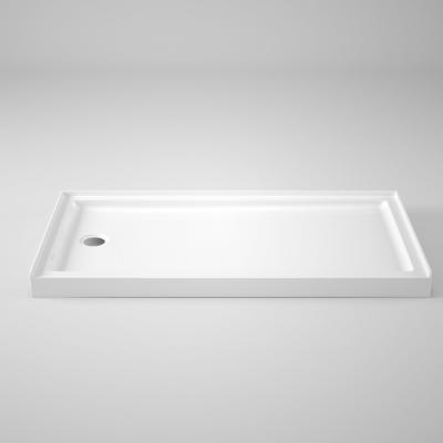 China Canada Market Rectangular Acrylic Shower Tray 60X32 prime prime with Left Waste Hole for sale