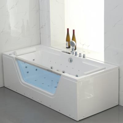 China 1700x800x580mm Rectangular Acrylische Whirlpool Massage Bad Goedkope verzendkosten Te koop