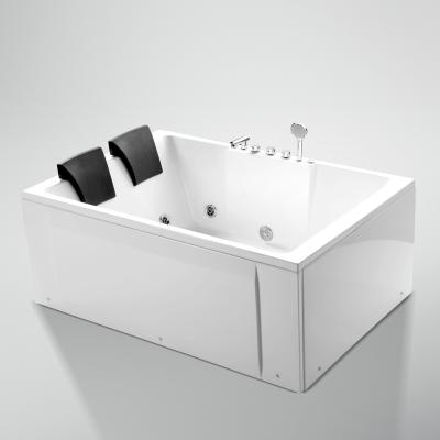 China 1800mm Whirlpool Massage Acrylic Bathtub for 2 Person Personalized Features Included for sale