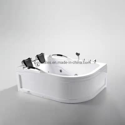 China Whirlpool Massage Bathtubs Acrylic Double Corner Hot Tub for 2 Person Outdoor SPA for sale