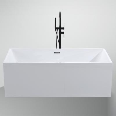 China 1800 mm de borde recto estrecho Border freestanding bañera acrílica con función de jacuzzi en venta