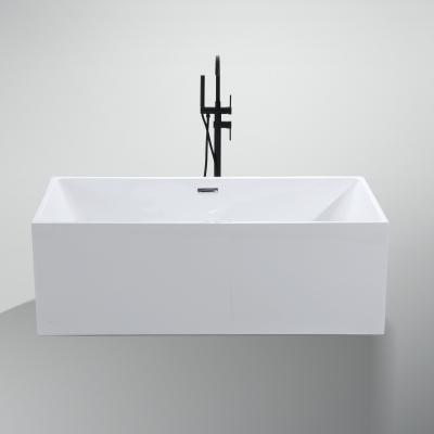 China Customized Request Straight Acrylic Freestanding Bathtub with Whirlpool/Massage Function for sale