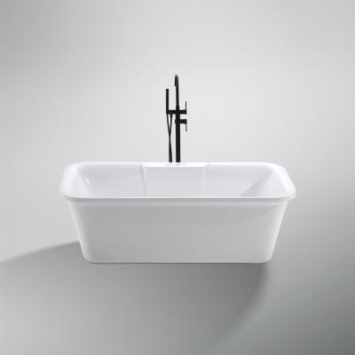 China Indoor Tub Flexible Acrylic Freestanding Bathtub with Outer Frame and Legs Accessories for sale