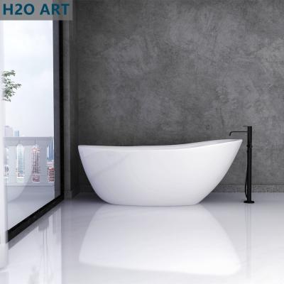 China 1800mm Outdoor Tub Pipe Free Massage Freestanding Acrylic Bathtub with Whirlpool Jets for sale