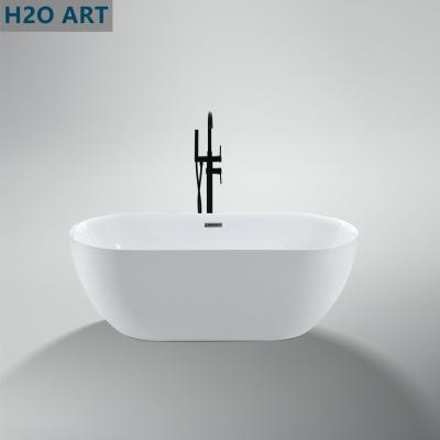 China Acrylic Outdoor Tub Luxury Oval Freestanding Bathtub for Your Customer Requirements for sale