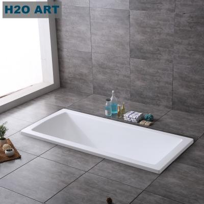 China Hand Control Built-in Tub Simple Acrylic Bathtub with Simple Structure and Fashion Design for sale