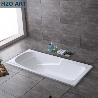 China South Asia Market Rectangle Hand Control Bathtub with Built-in Handles for sale