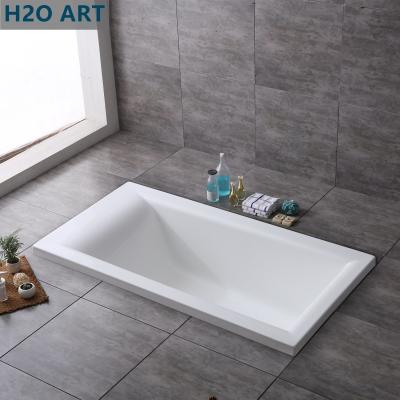 China Simple Built-in Acrylic Bathtub Design for Asia Market Customized Request Option for sale