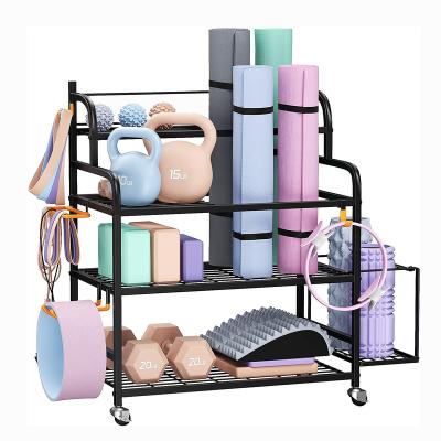 China Viable Organizer Yoga Mat Holder Yoga Mat Storage Rack Home Gym Equipment Workout Equipment Storage for sale