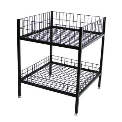 China Supermaket Adjustable Wire Shelf Brackets Show Portable Supermarket Display Rack Potato Chip Snack Metal Retail Store Display Racks for sale