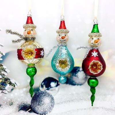 China Holiday vintage glass ornaments on trees for Christmas decoration for sale