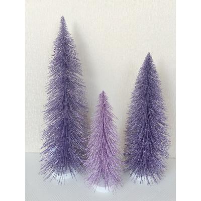 China Holiday plastic tree with glitter for Christmas decoration for sale