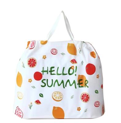 China Recyclable Cheap Professional Wholesale Customization Printing PVC Plastic Drawstring Bag for sale