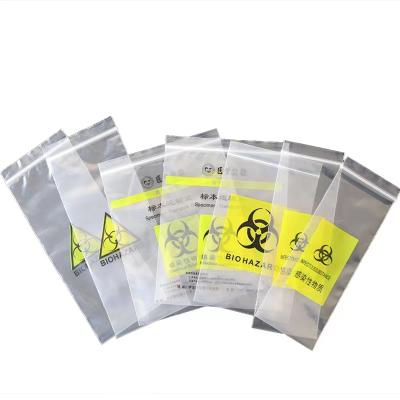 China Safety Cheap Custom Printing Specimen Bag Lab Use Biohazard Specimen Bag Biohazard Specimen Carry Bag for sale