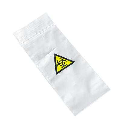 China Wholesale Lab Specimen Safety Customization Plastic Bag Seal Lab Specimen Clear Pathological Bag Biohazard Bag for sale