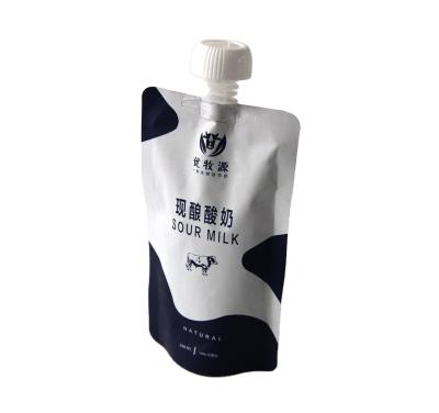 China Large Capacity Disposable Stand Up Spout Pouch With Spout For Liquid Packaging Plastic Bag for sale