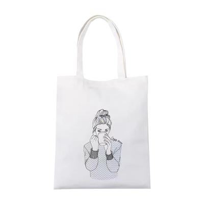 China Wholesale Customization Reusable And High Quality Large Canvas Tote Bag Packing Canvas Tote Bag for sale