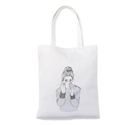 China Cotton Reusable Wholesale Canvas Tote Bag Custom Customization Printing With Pockets Beach Tote Canvas Bag for sale