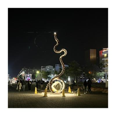 China Metal Customized Outdoor Modern Public Metal Art Sculpture Fabrication Installation Services for sale