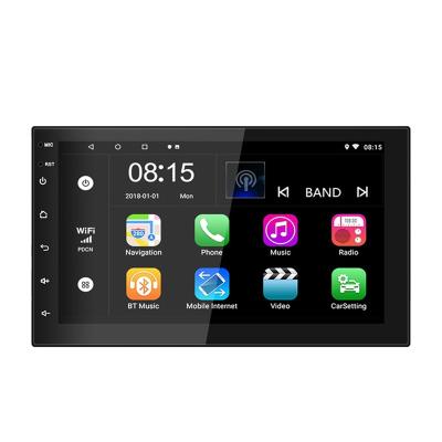 China Music Video FM AM Wifi 7 Inch Dual 2 Din Stereo Android DVD Player BT Unit Universal Head Screen With Gps Multimedia Car Radio for sale