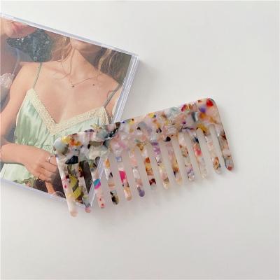 China Hairdressing Comb High Quality Cellulose Anti Cellulose Portable Static Plastic Hair Comb Shape Women's Hair Comb for sale