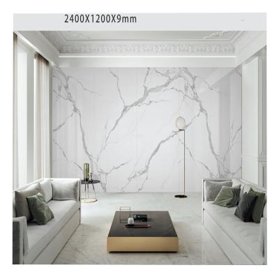 China Modern Chinese Good Prices Artificial Agglomerated Stone Calacatte Slab Countertop Background Wall Countertop for sale