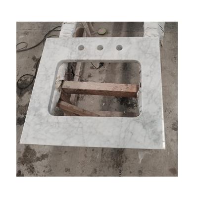 China Modern China Manufacturer Factory Supply Granite Slab Vanity One Piece Bathroom Sink And Countertop for sale