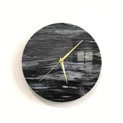 China Modern Handcrafts Natural Stone Clock Artwork For Home Decoration for sale