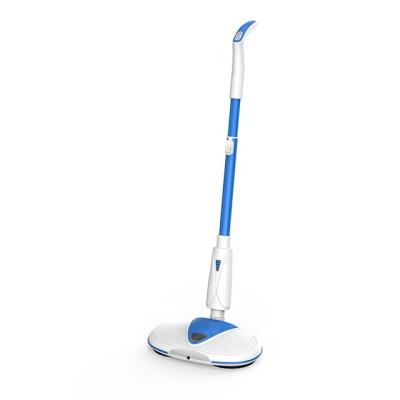 China New Design 2000mAh Hotel Rechargeable 50W Lithium Battery Floor Cleaning and Waxing Polishing 2 in 1 Cordless Dual Spin Mop for sale