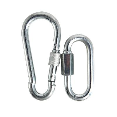 China Durable Custom Wholesale Fashion Galvanized Hardware Spring Hook Rigging Carabiner for sale