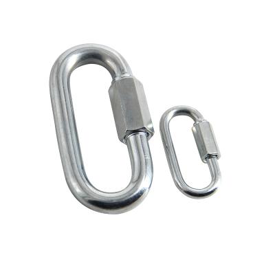 China Durable Stainless Steel Lock Ring Carabiner Rigging Hardware Safty Spring Hook for sale