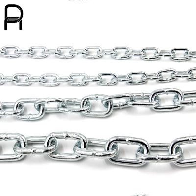 China Decoration Durable Using Din5685A/C Short / Stainless Steel Long Link Chain Welded Lifting Long Link Chain for sale