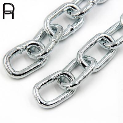 China Decoration made of china din5685A low carbon steel galvanized 30 grade short chain link chain 8mm for sale