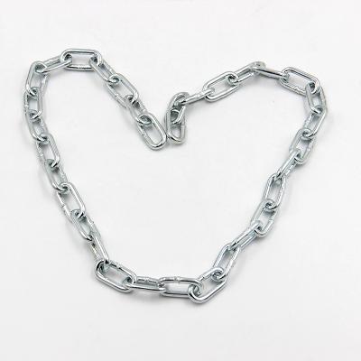 China Pulling China factory direct sales 5MM iron galvanized g30 chain link DIN 766 short link chain for sale