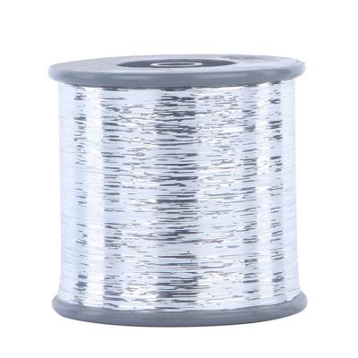 China Elastic Special Prices Wholesale PET TYPE Silver M Hand Knitting Metallic Yarn for sale