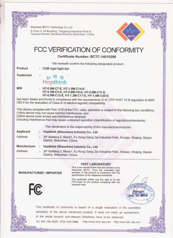 FCC - Hopthink (Shenzhen) Industry Co., Ltd.