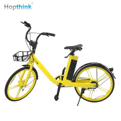 China Easy Smart Home Shared Bikes Road Bicycle 24 Inch Aluminum Alloy Electric Bike Sharing for sale