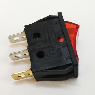 China HOME SUPPLIER 13A~250V 6A~250V t105 3 Position Red Pin 2 Position APPLIANCES Towei Silver Contact ON Rocker Switch For Coffee Maker for sale