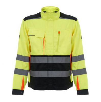 China Reflective High Visibility Construction Safety Jackets Hi Strength Workwear Workwear Reflective Jacket for sale