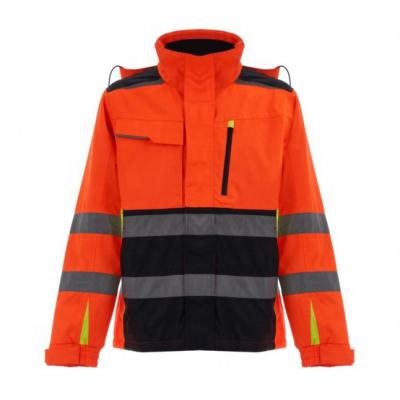 China Water Proof Mens Breathable Long Sleeve Hi Vis Reflective Safety Construction Workwear Jacket for sale