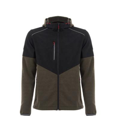 China Fashionable Warm Soft Men's Half Polyester Workwear Softshell Outdoor Jacket for sale