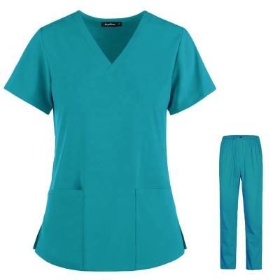 China Comfortable Doctor Hospital Uniforms Woman Nurse Uniform Nursing Scrubs Suit for sale