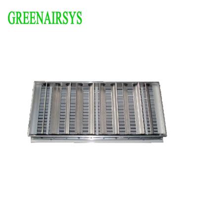 China Hotel HVAC Aluminum Linear Bar Air Grille with Opposed Blades Damper, Ventilation Louver for sale