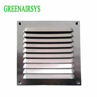 China Waterproof External Wall Aluminum Square Punched Vent Cover Air Canopy Ventilation for sale